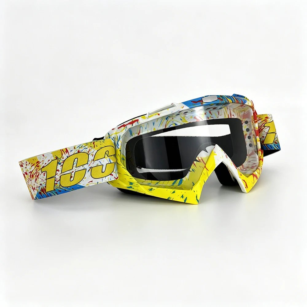 Windproof Protective Motorcross Glasses Safety HD Lenses Racing Off Road Motorcycle Goggles Outdoor Cycling Glasses for Men