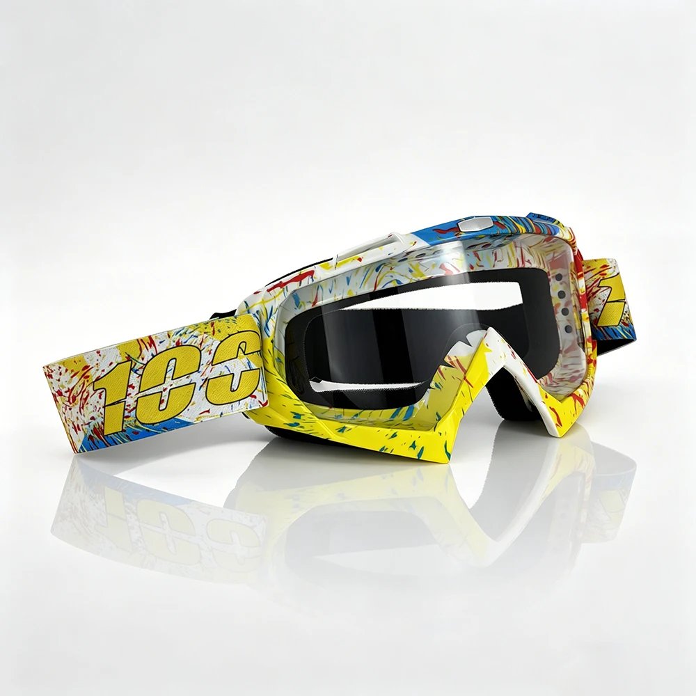 Windproof Protective Motorcross Glasses Safety HD Lenses Racing Off Road Motorcycle Goggles Outdoor Cycling Glasses for Men