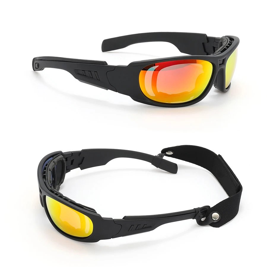 Polarized Glasses CS Tactical Motorcycle Hunting Shooting Airsoft Protection Goggles with 4 Lens Kit