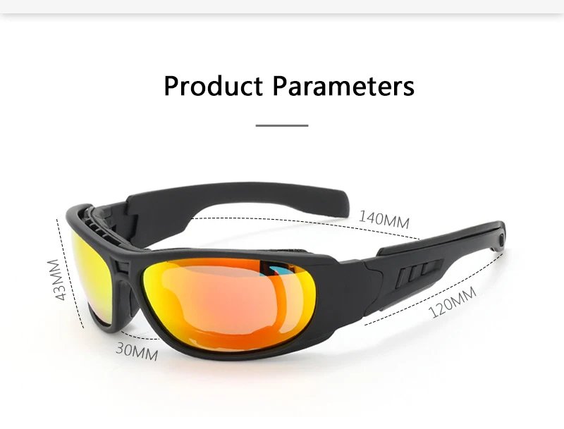 Polarized Glasses CS Tactical Motorcycle Hunting Shooting Airsoft Protection Goggles with 4 Lens Kit Polarized Glasses CS Tactical Motorcycle Hunting Shooting Airsoft Protection Goggles with 4 Lens Kit