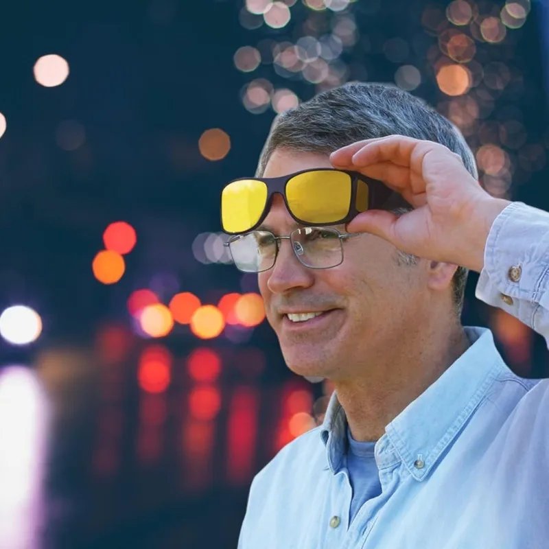 Car Night Vision Driving Glasses Motorcycle Bicycle Riding Anti-Glare UV385 HD Lens Lightweight Eyewear Car Accessories Car Night Vision Driving Glasses Motorcycle Bicycle Riding Anti-Glare UV385 HD Lens Lightweight Eyewear Car Accessories