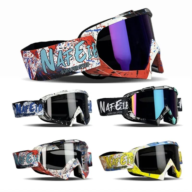 New 2025 Motorcycle Glasses Motocross Goggles Helmet MX Moto Dirt Bike ATV Ski Outdoor Sports Glass Scooter Googles Mask Cycling