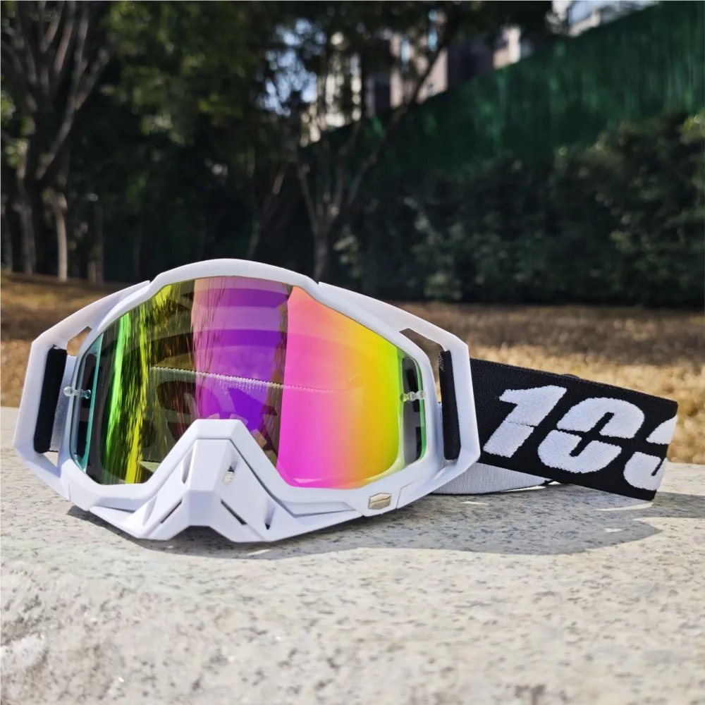 Ventilated Cycling Goggles Clear Wide View Anti-Scratch Lens for Urban Commuting Trail Riding & Extreme Outdoor Sports
