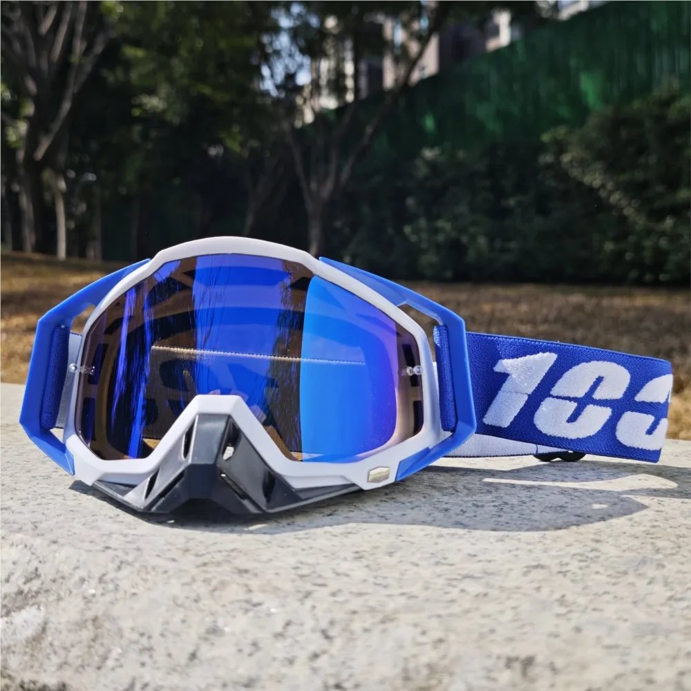 Ventilated Cycling Goggles Clear Wide View Anti-Scratch Lens for Urban Commuting Trail Riding & Extreme Outdoor Sports