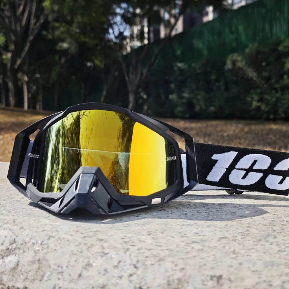 Ventilated Cycling Goggles Clear Wide View Anti-Scratch Lens for Urban Commuting Trail Riding & Extreme Outdoor Sports