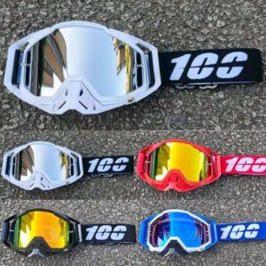 Ventilated Cycling Goggles Clear Wide View Anti-Scratch Lens for Urban Commuting Trail Riding & Extreme Outdoor Sports