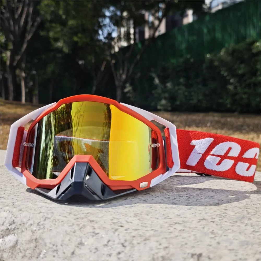 Ventilated Cycling Goggles Clear Wide View Anti-Scratch Lens for Urban Commuting Trail Riding & Extreme Outdoor Sports