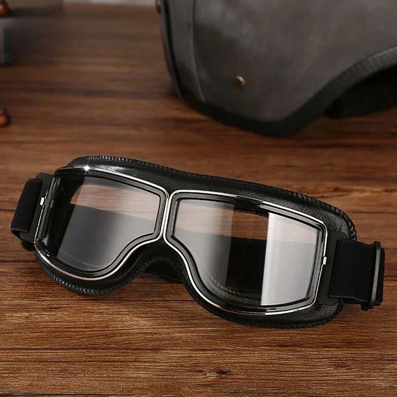 Retro Glasses Motorcycle goggles Metal Goggles Motorcycle Fit Protection Biking and Outdoor Adventures European Vintage Design