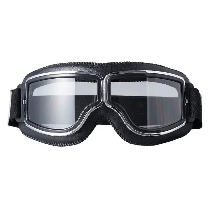 Retro Glasses Motorcycle goggles Metal Goggles Motorcycle Fit Protection Biking and Outdoor Adventures European Vintage Design