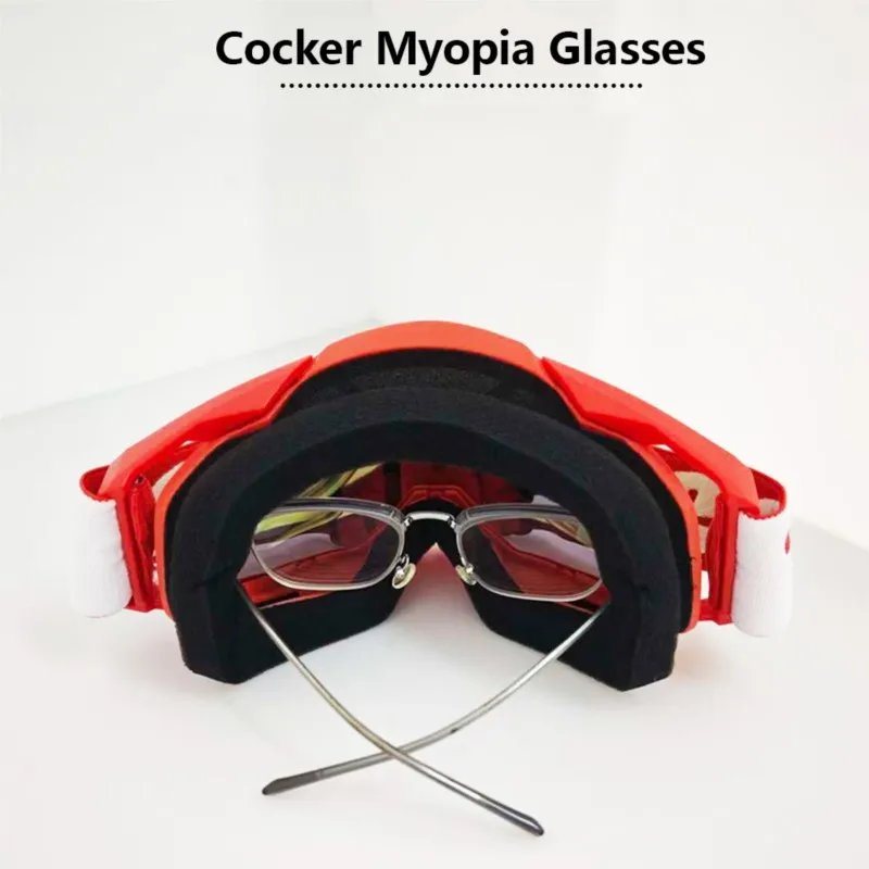 Shockproof Motorbike Safety Goggles Windproof Dust Resistant Curved Lens For Highway Long Distance Riding