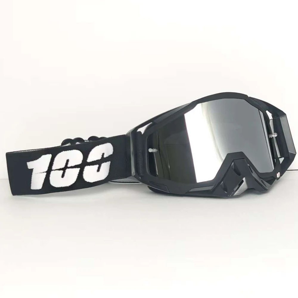 Shockproof Motorbike Safety Goggles Windproof Dust Resistant Curved Lens For Highway Long Distance Riding