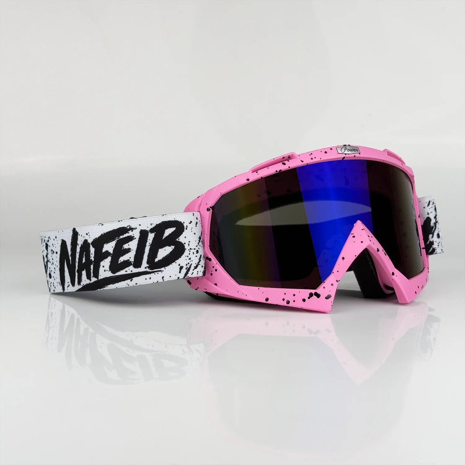 Motocross Goggles for Men Women, Dirt Bike ATV Off-Road Motorcycle Racing Goggles, Wide View Lens with Adjustable Strap, Multi-Color Options