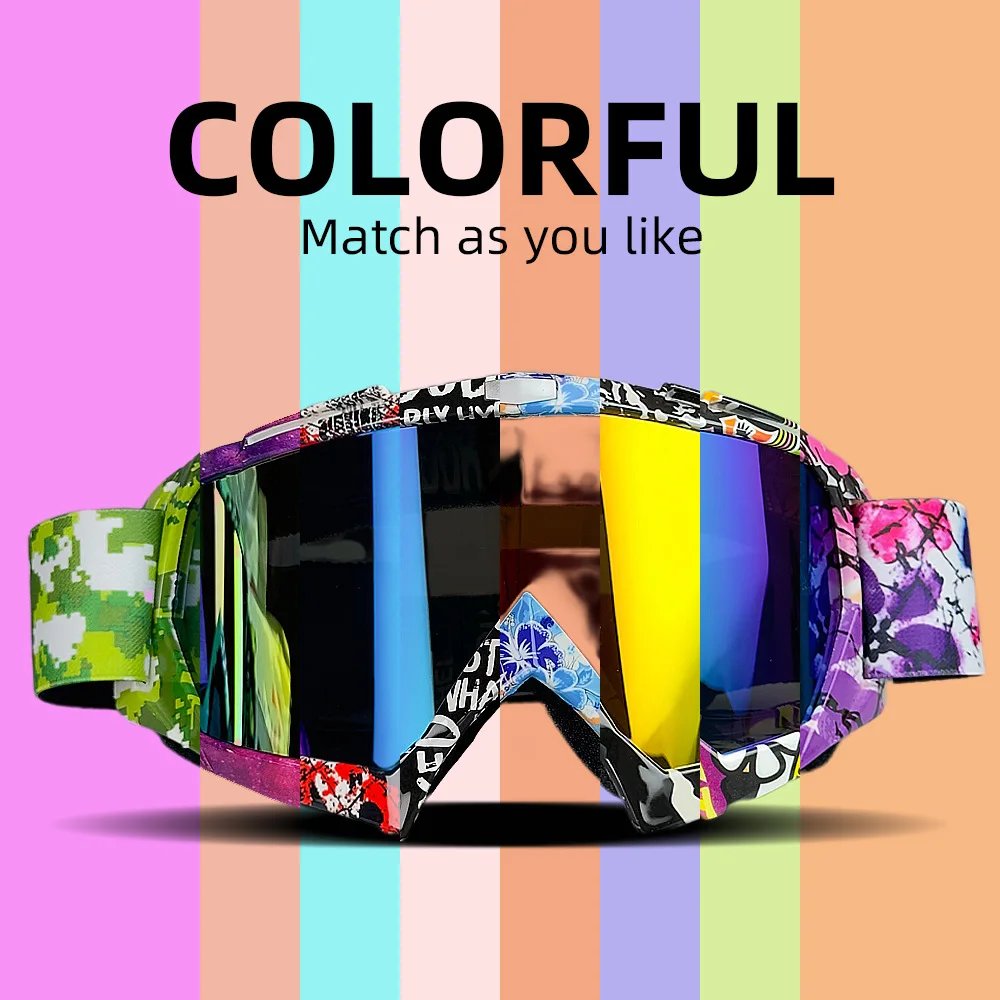 MX Motorcycle Motocross Goggles, Windproof Protective Off-Road Glasses for Men MTB ATV Cycling Racing Outdoor Sports MX Motorcycle Motocross Goggles, Windproof Protective Off-Road Glasses for Men MTB ATV Cycling Racing Outdoor Sports