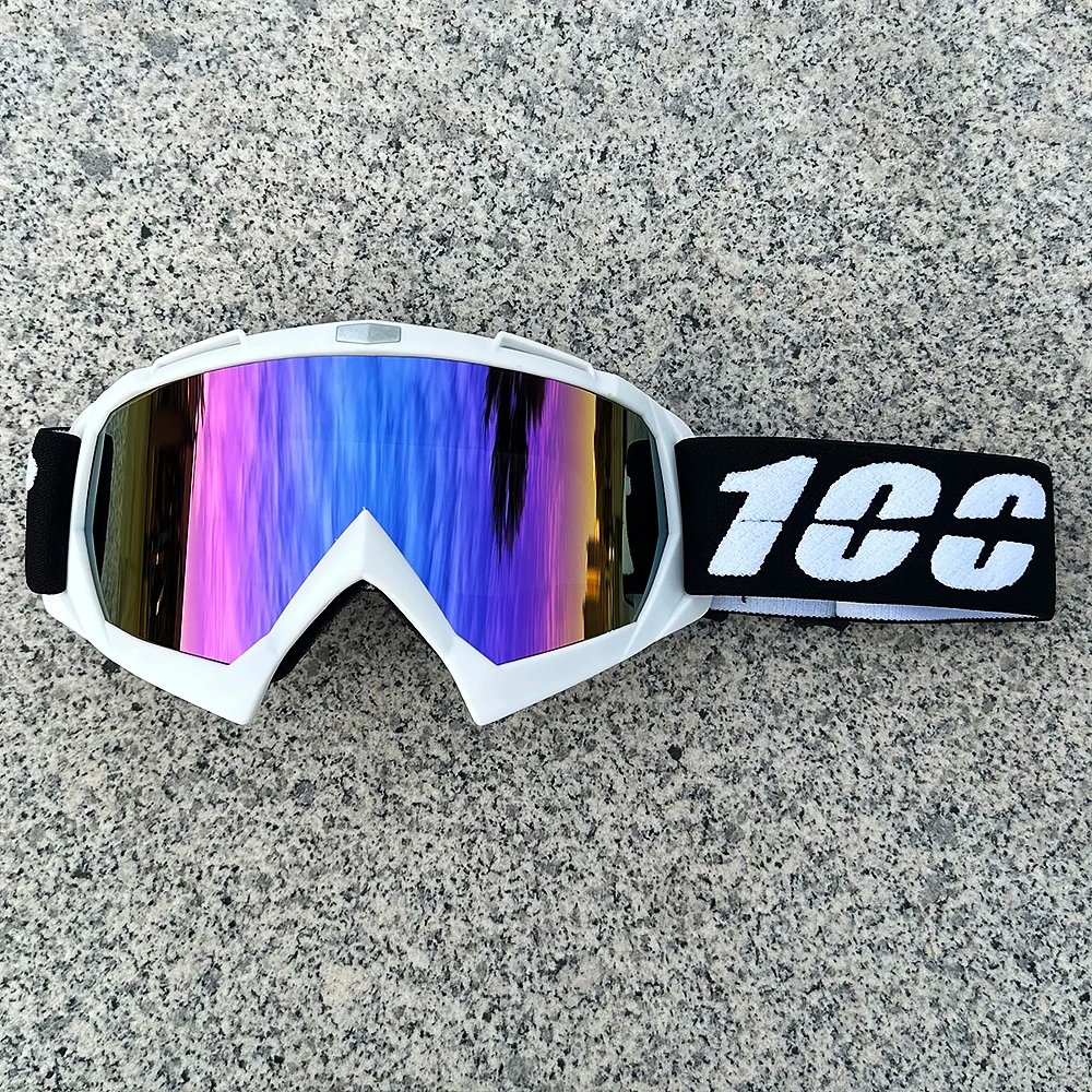 100 Motorcycle Goggles Cycling Glasses Outdoor Off-Road Ski Sport MX ATV Dirt Bike Racing Glasses Motocross Goggles Bike Glasses
