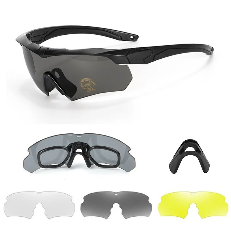 New Polarized Tactical Goggles 3 Lens Set Climbing Glasses Outdoor Sports Windproof Dustproof Safety Protective Glasses Eyewear New Polarized Tactical Goggles 3 Lens Set Climbing Glasses Outdoor Sports Windproof Dustproof Safety Protective Glasses Eyewear