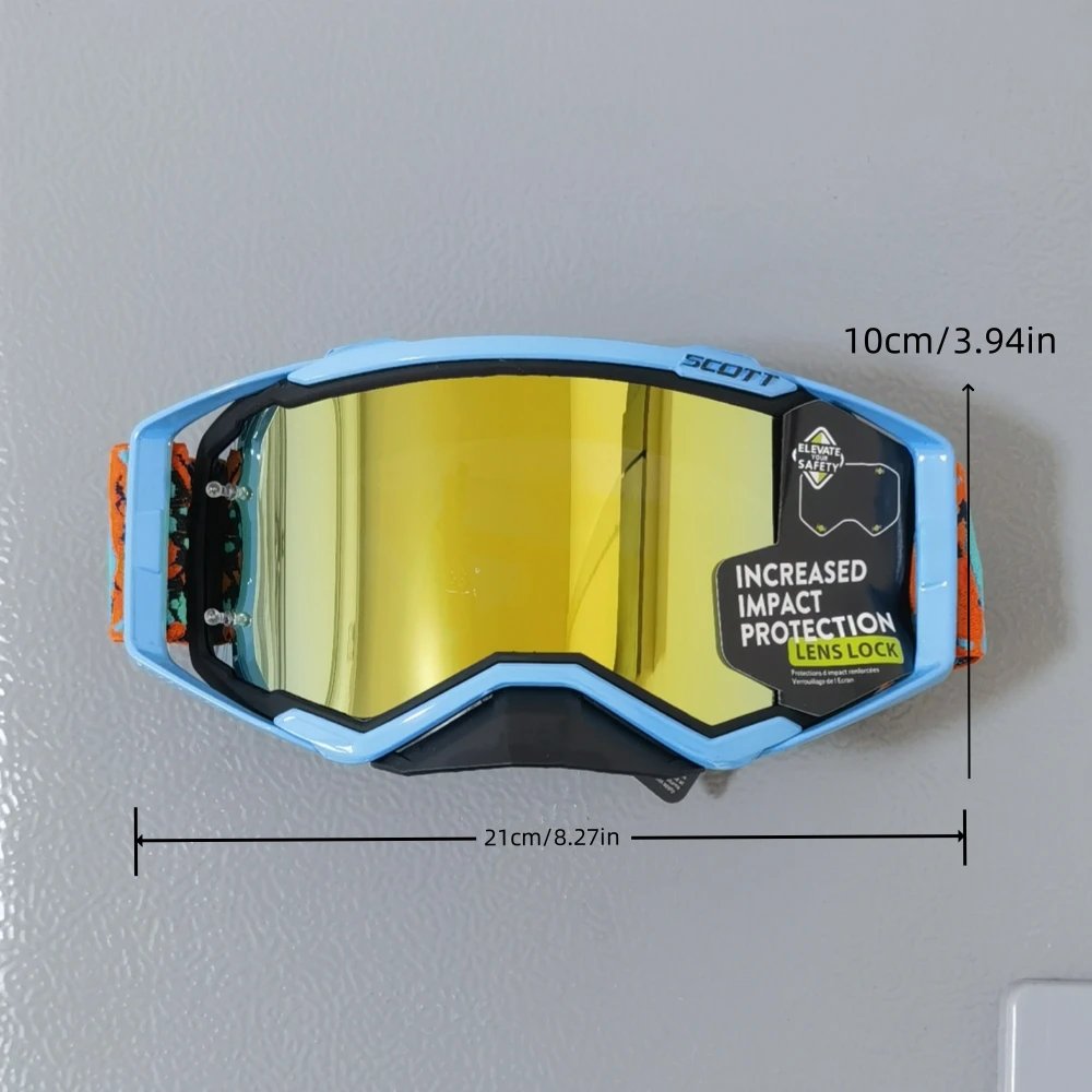 Premium Multi-Color Motocross Goggles, Universal Riding & Ski Sports Eyewear Fits MX, ATV, DH, MTB Helmets Premium Multi-Color Motocross Goggles, Universal Riding & Ski Sports Eyewear Fits MX, ATV, DH, MTB Helmets