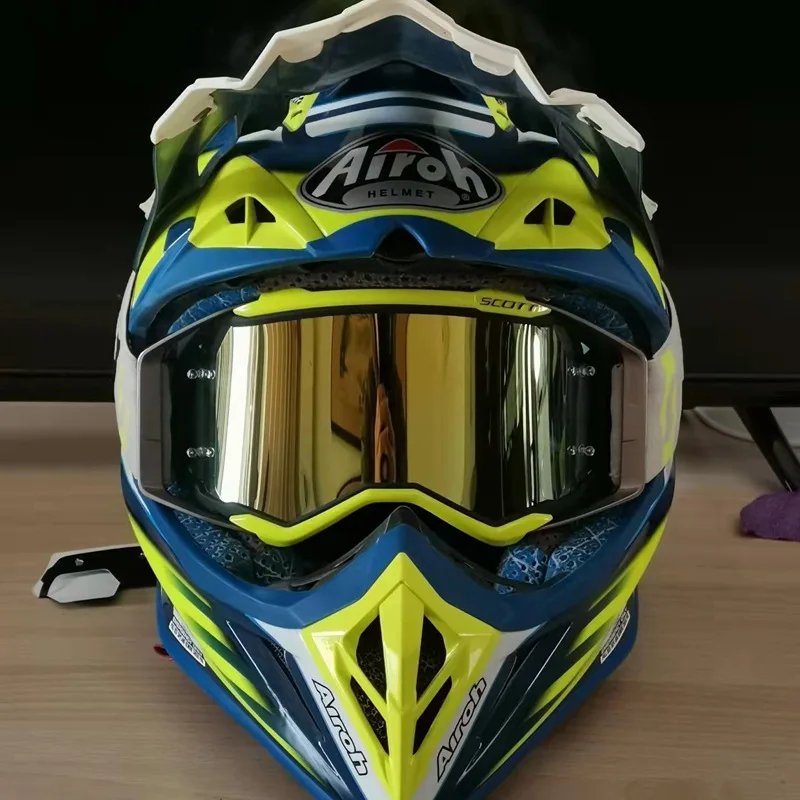 Premium Multi-Color Motocross Goggles, Universal Riding & Ski Sports Eyewear Fits MX, ATV, DH, MTB Helmets