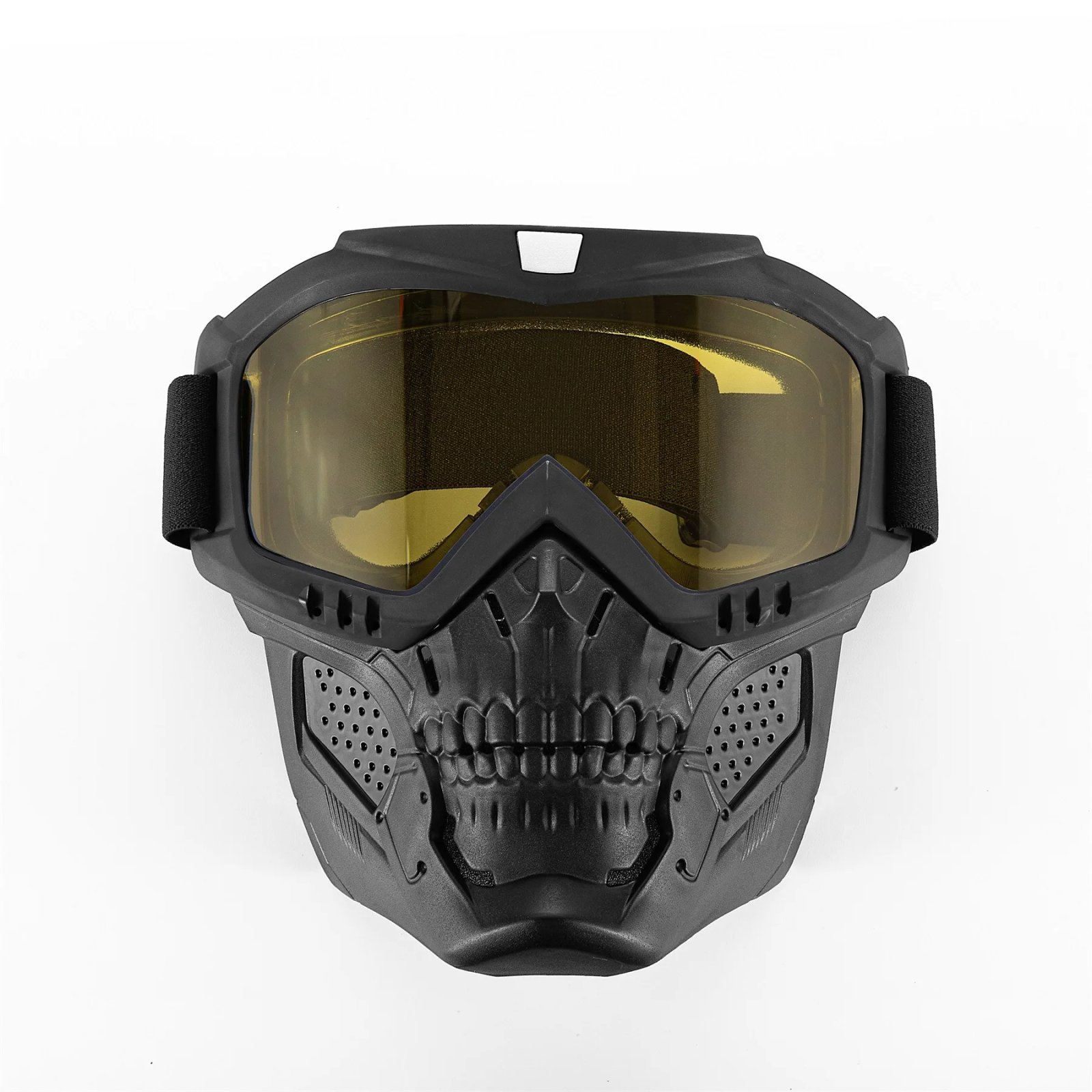 Skull Motorcycle Off-Road Face Mask, Windproof Helmet Goggles, Dust Resistant Protective Riding Gear for Motorcyclists