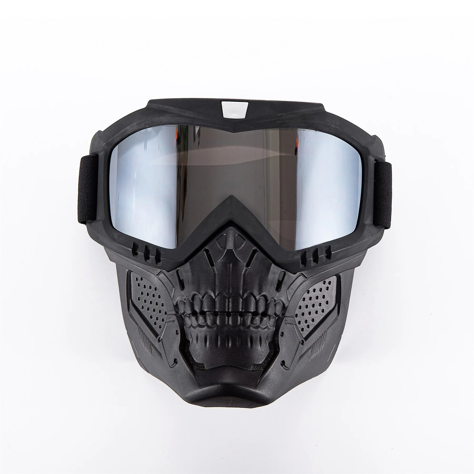 Skull Motorcycle Off-Road Face Mask, Windproof Helmet Goggles, Dust Resistant Protective Riding Gear for Motorcyclists
