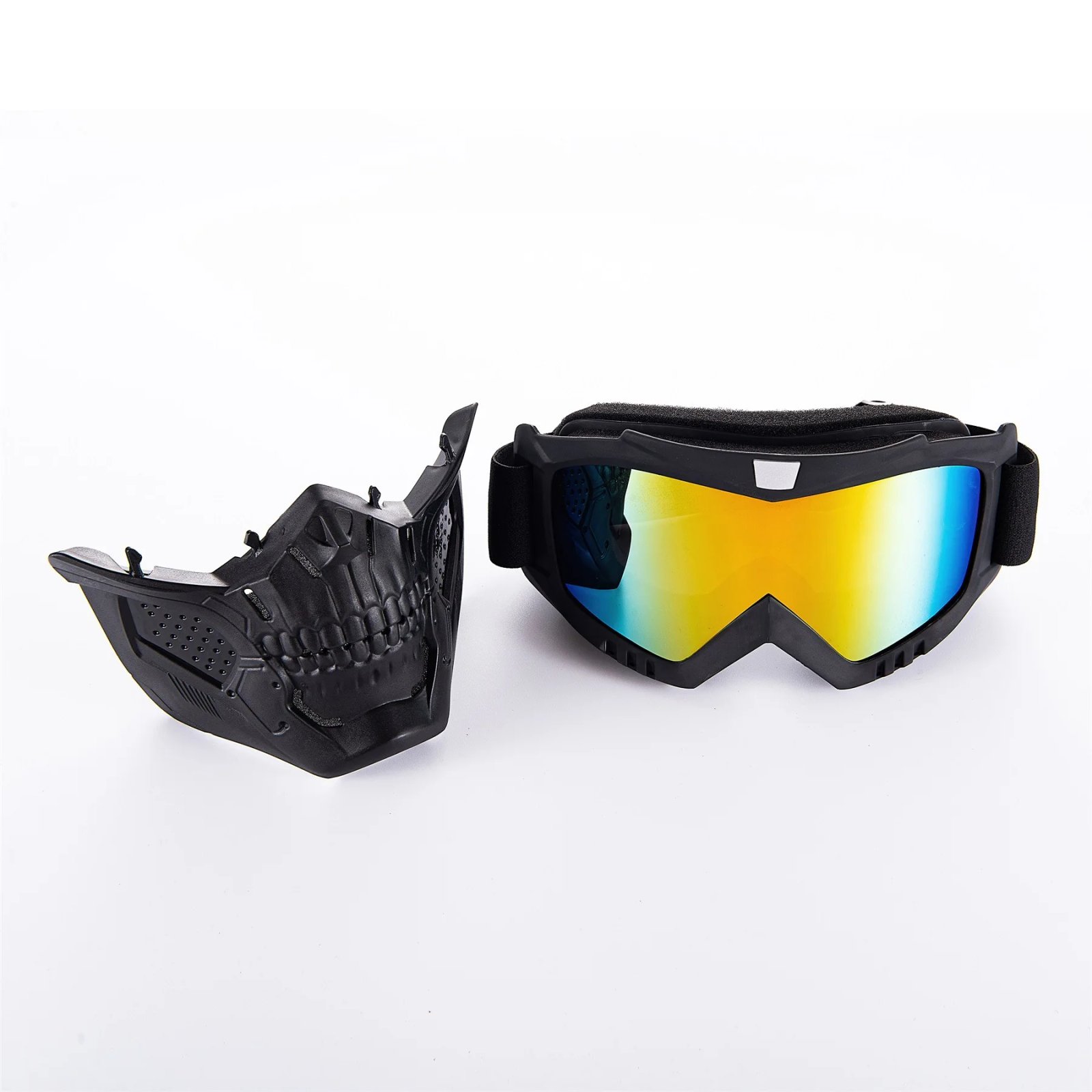 Skull Motorcycle Off-Road Face Mask, Windproof Helmet Goggles, Dust Resistant Protective Riding Gear for Motorcyclists Skull Motorcycle Off-Road Face Mask, Windproof Helmet Goggles, Dust Resistant Protective Riding Gear for Motorcyclists