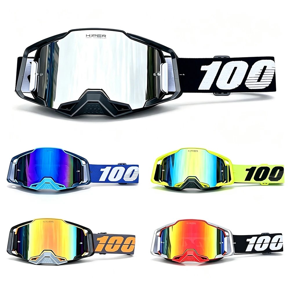 New Men Motocross Goggles Motorcycle Glasses Enduro Anti-fog Cycling Moto Dirt Bike MX MTB Riding Sunglasses HD Mirrored Lens