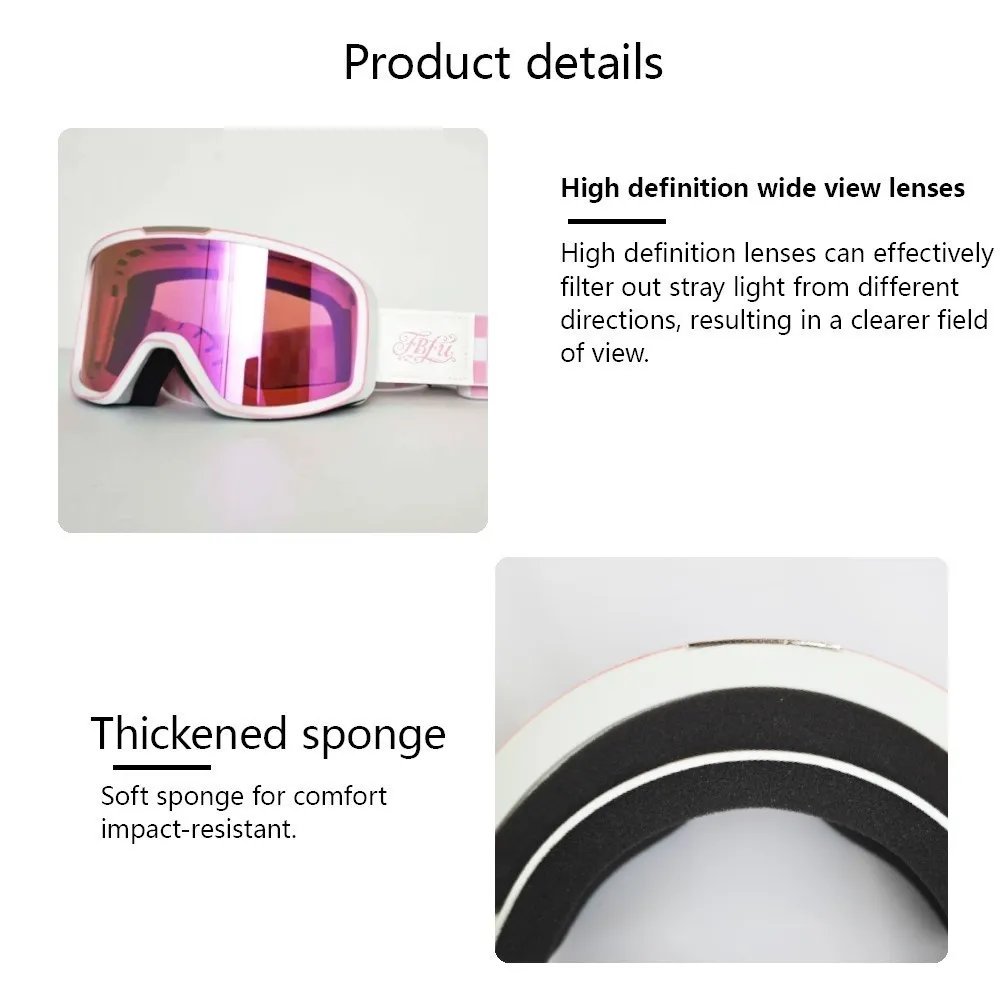 Scratch Resistant Motorbike Eyeglasses High Quality Lens Keep Clear View On Long Distance Outdoor Trip
