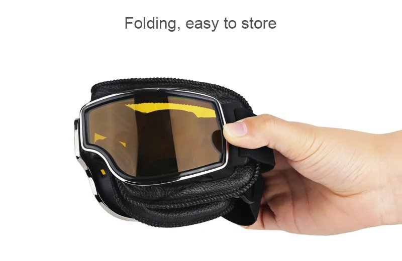 Universal Vintage Goggles Motorcycle Leather Goggles Glasses Cruiser Folding Goggles For Motorcycle Motocross racing Glasses Universal Vintage Goggles Motorcycle Leather Goggles Glasses Cruiser Folding Goggles For Motorcycle Motocross racing Glasses