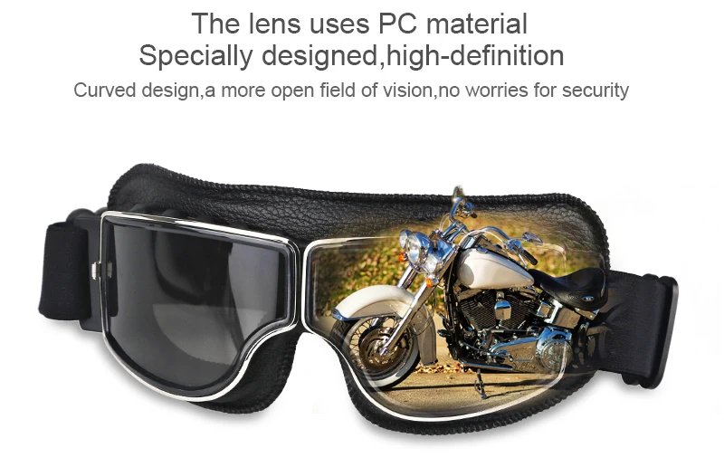 Universal Vintage Goggles Motorcycle Leather Goggles Glasses Cruiser Folding Goggles For Motorcycle Motocross racing Glasses Universal Vintage Goggles Motorcycle Leather Goggles Glasses Cruiser Folding Goggles For Motorcycle Motocross racing Glasses