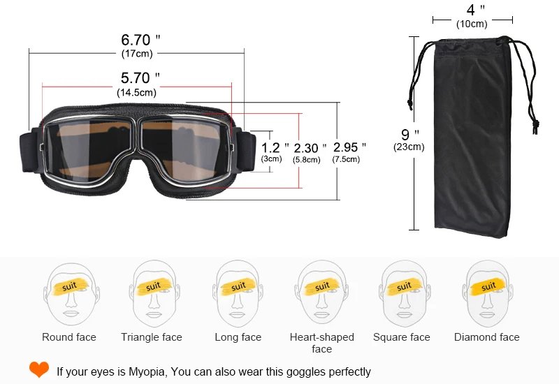Universal Vintage Goggles Motorcycle Leather Goggles Glasses Cruiser Folding Goggles For Motorcycle Motocross racing Glasses Universal Vintage Goggles Motorcycle Leather Goggles Glasses Cruiser Folding Goggles For Motorcycle Motocross racing Glasses