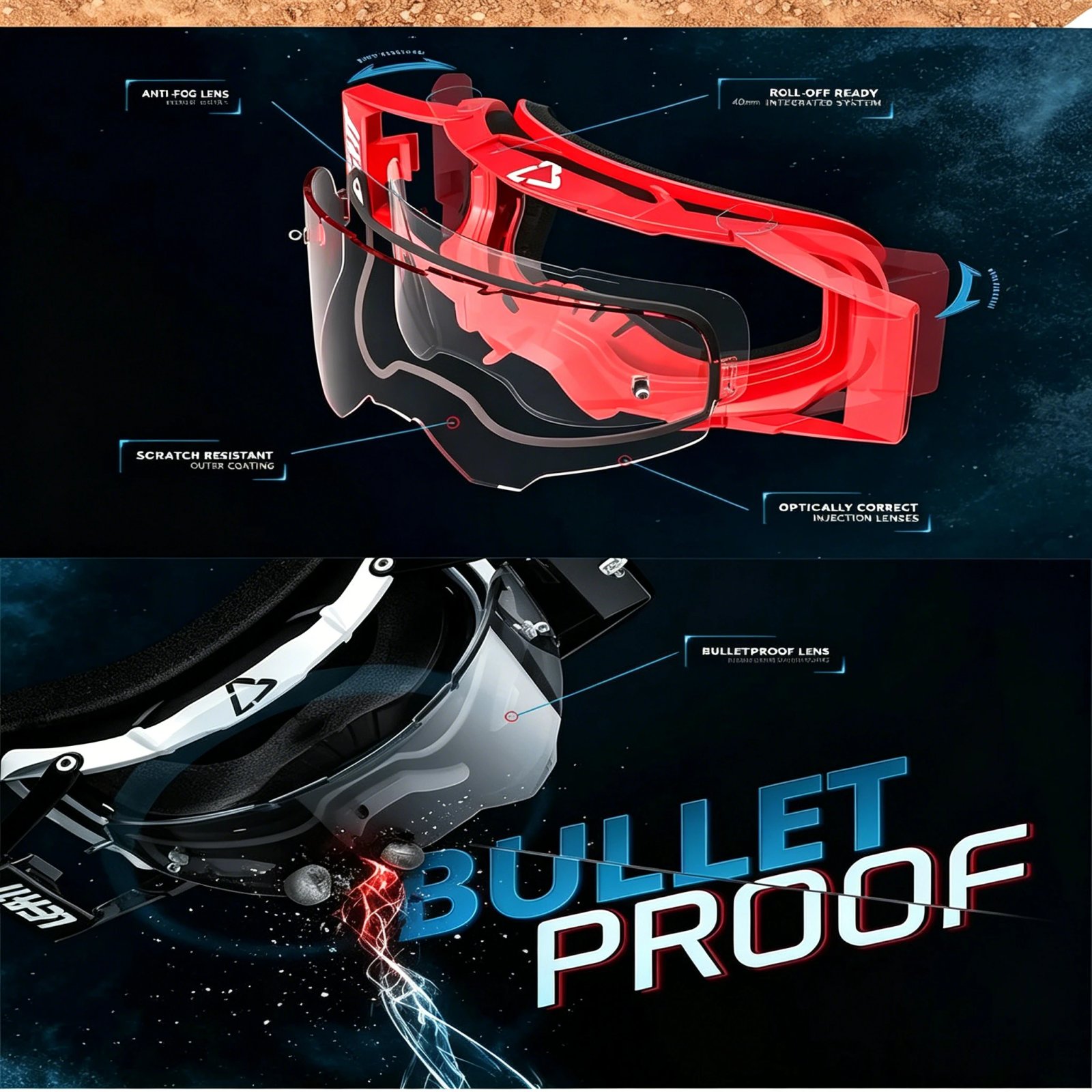 High Grade Windproof Skiing Mountaineering Cycling Racing Polarized Goggles Wearproof Motorcycle Goggles Off-road Sunglasses High Grade Windproof Skiing Mountaineering Cycling Racing Polarized Goggles Wearproof Motorcycle Goggles Off-road Sunglasses