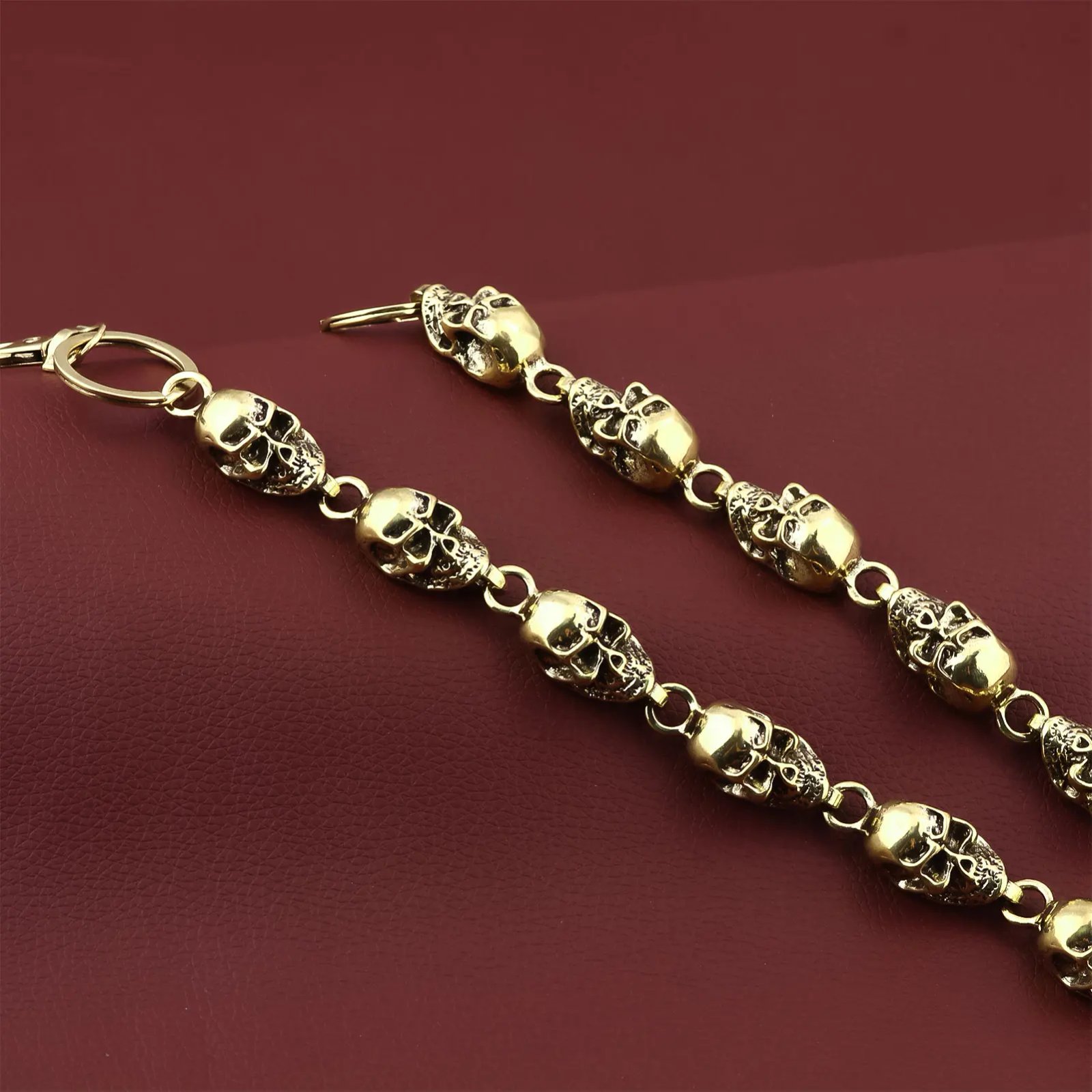 Skull Jeans Chain Hip Hop Punk Dark Skull Metal Waist Chain Cool Unisex Accessories Cycling Fashion Chain Women's Bag Pendant Skull Jeans Chain Hip Hop Punk Dark Skull Metal Waist Chain Cool Unisex Accessories Cycling Fashion Chain Women's Bag Pendant