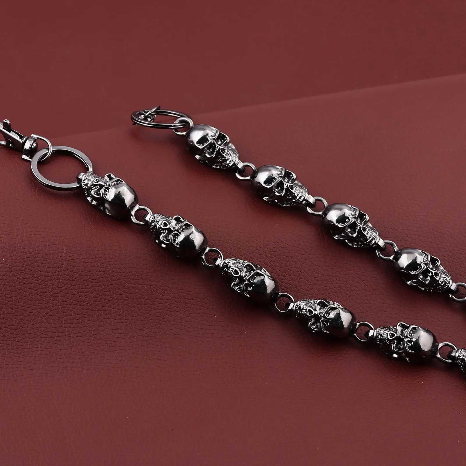 Skull Jeans Chain Hip Hop Punk Dark Skull Metal Waist Chain Cool Unisex Accessories Cycling Fashion Chain Women's Bag Pendant Skull Jeans Chain Hip Hop Punk Dark Skull Metal Waist Chain Cool Unisex Accessories Cycling Fashion Chain Women's Bag Pendant
