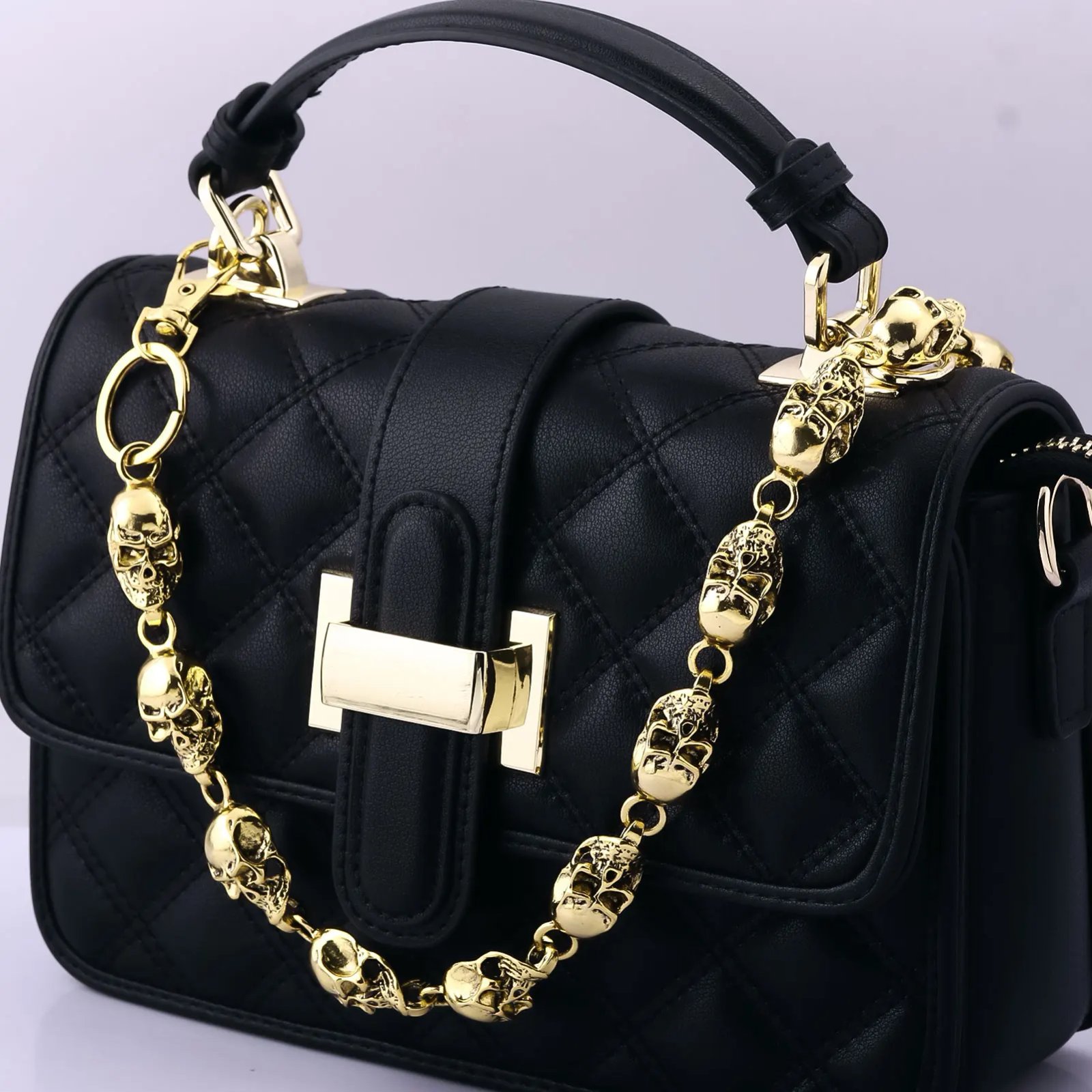 Skull Jeans Chain Hip Hop Punk Dark Skull Metal Waist Chain Cool Unisex Accessories Cycling Fashion Chain Women's Bag Pendant
