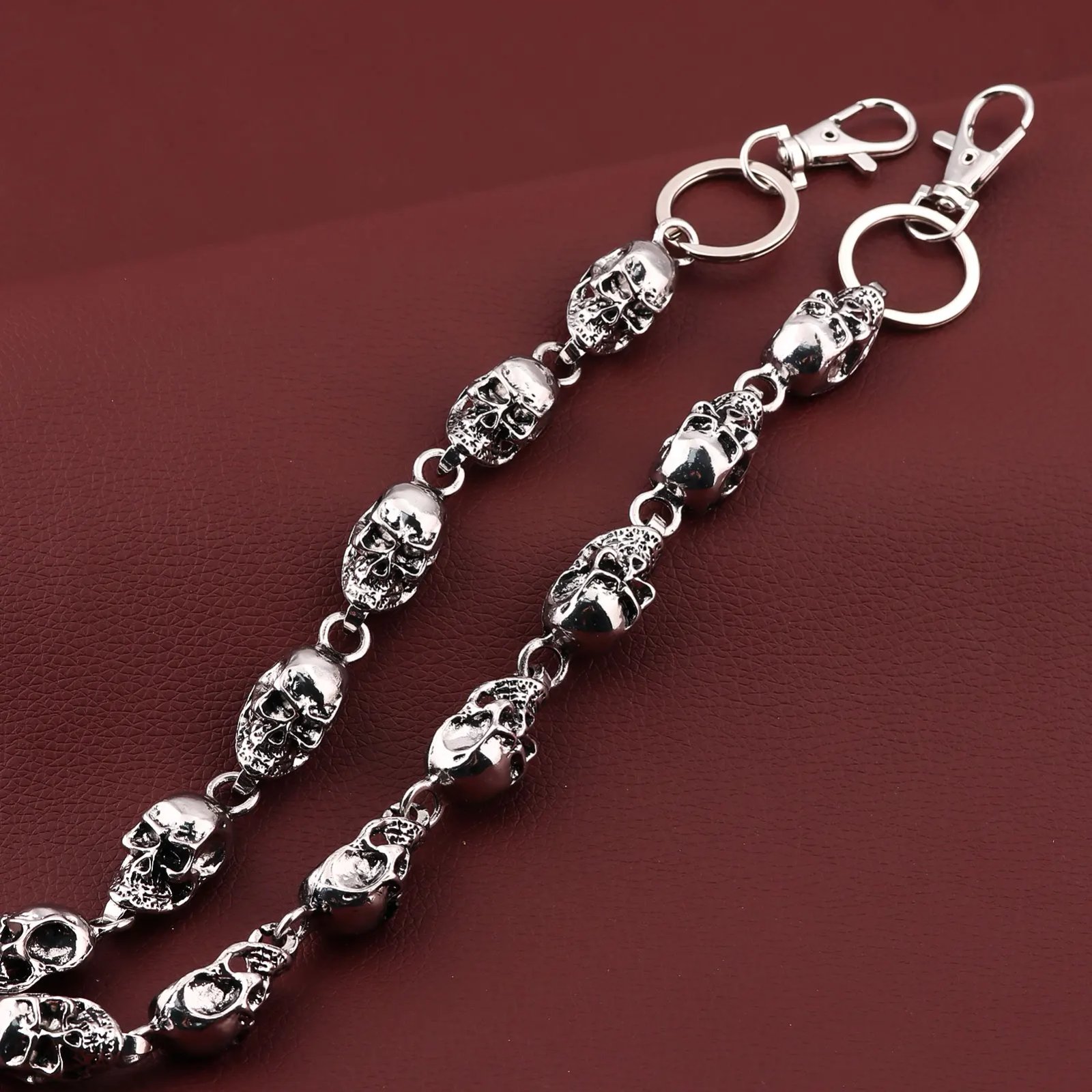 Skull Jeans Chain Hip Hop Punk Dark Skull Metal Waist Chain Cool Unisex Accessories Cycling Fashion Chain Women's Bag Pendant Skull Jeans Chain Hip Hop Punk Dark Skull Metal Waist Chain Cool Unisex Accessories Cycling Fashion Chain Women's Bag Pendant