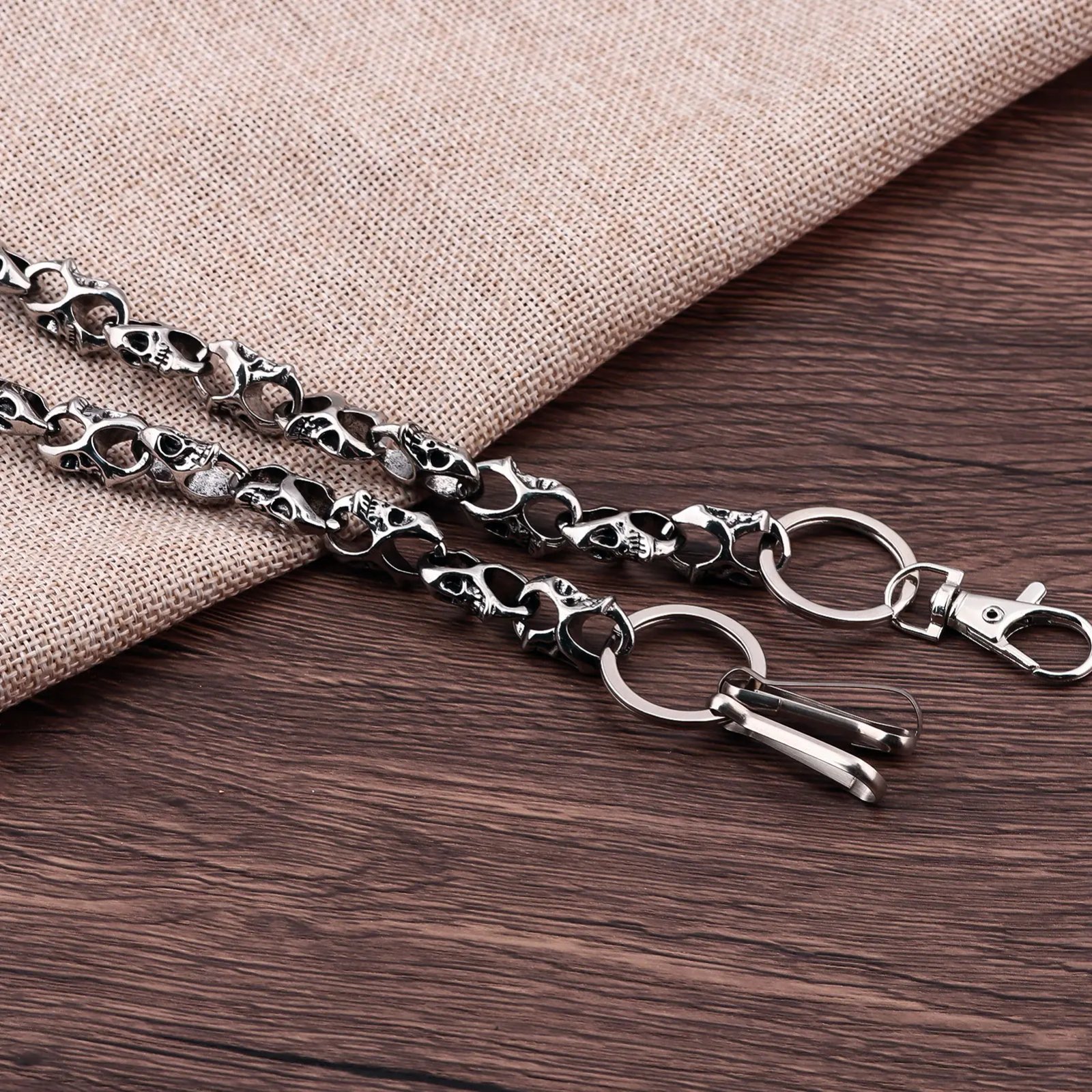Skull Trouser Chain High-grade Hip-hop Trend Dark Punk Style Waist Chain Men And Women Rock Motorcycle Denim Pendant Jewelry Skull Trouser Chain High-grade Hip-hop Trend Dark Punk Style Waist Chain Men And Women Rock Motorcycle Denim Pendant Jewelry