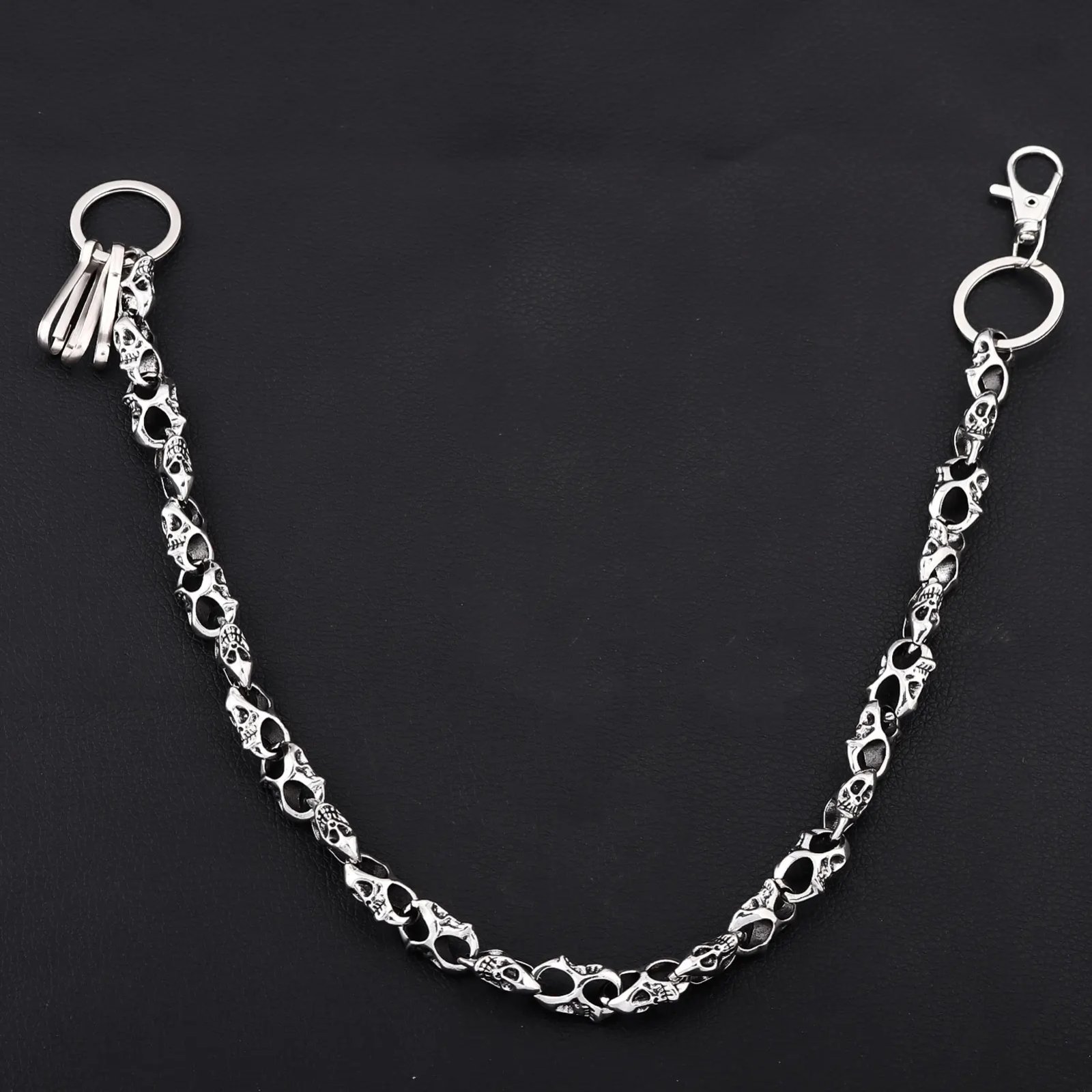 Skull Trouser Chain High-grade Hip-hop Trend Dark Punk Style Waist Chain Men And Women Rock Motorcycle Denim Pendant Jewelry Skull Trouser Chain High-grade Hip-hop Trend Dark Punk Style Waist Chain Men And Women Rock Motorcycle Denim Pendant Jewelry
