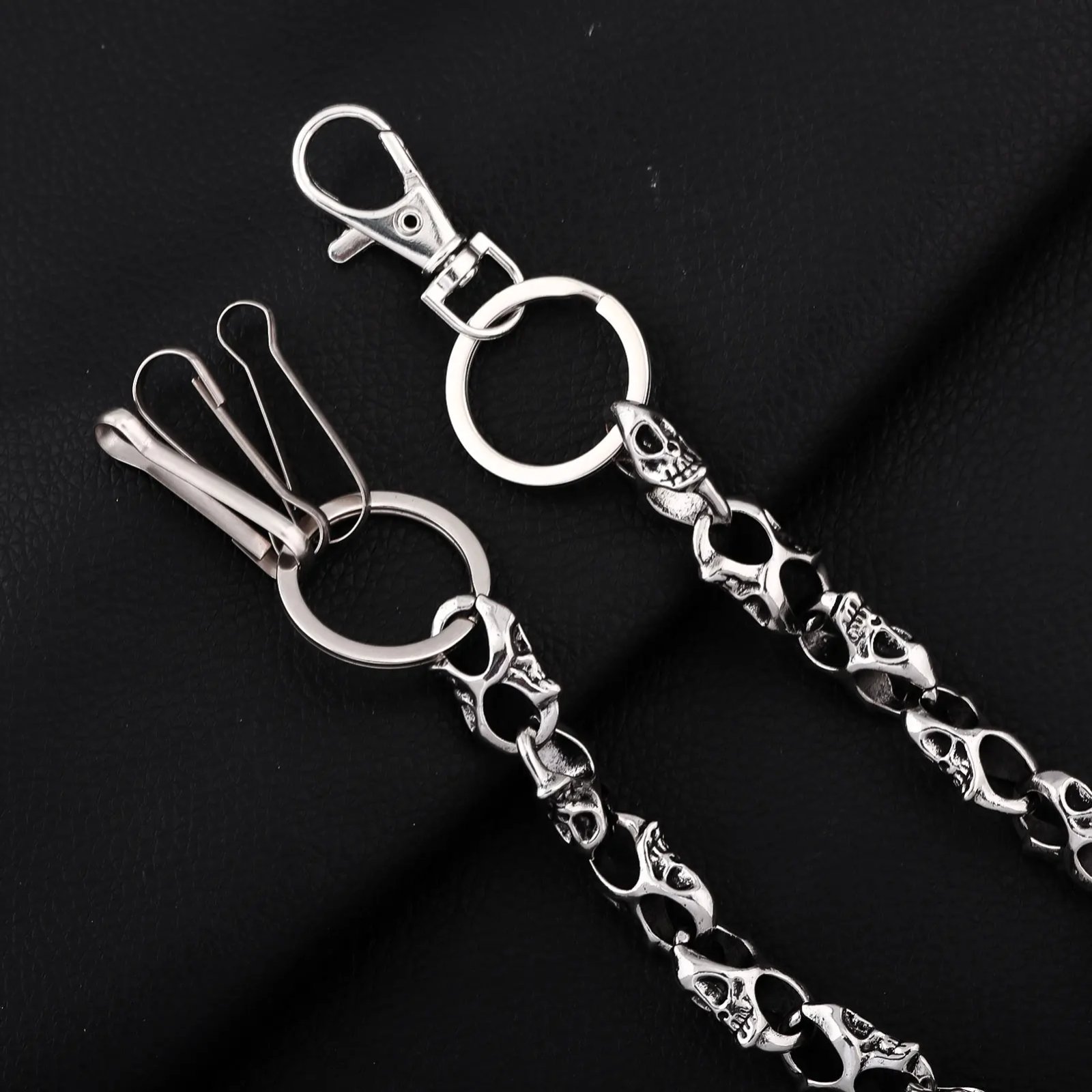 Skull Trouser Chain High-grade Hip-hop Trend Dark Punk Style Waist Chain Men And Women Rock Motorcycle Denim Pendant Jewelry