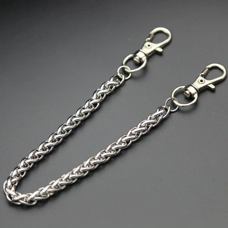 Stainless Steel Long Metal Wallet Chain Leash Pant Jean Keychain Ring Clip Men's Hip Hop Jewelry Stainless Steel Long Metal Wallet Chain Leash Pant Jean Keychain Ring Clip Men's Hip Hop Jewelry
