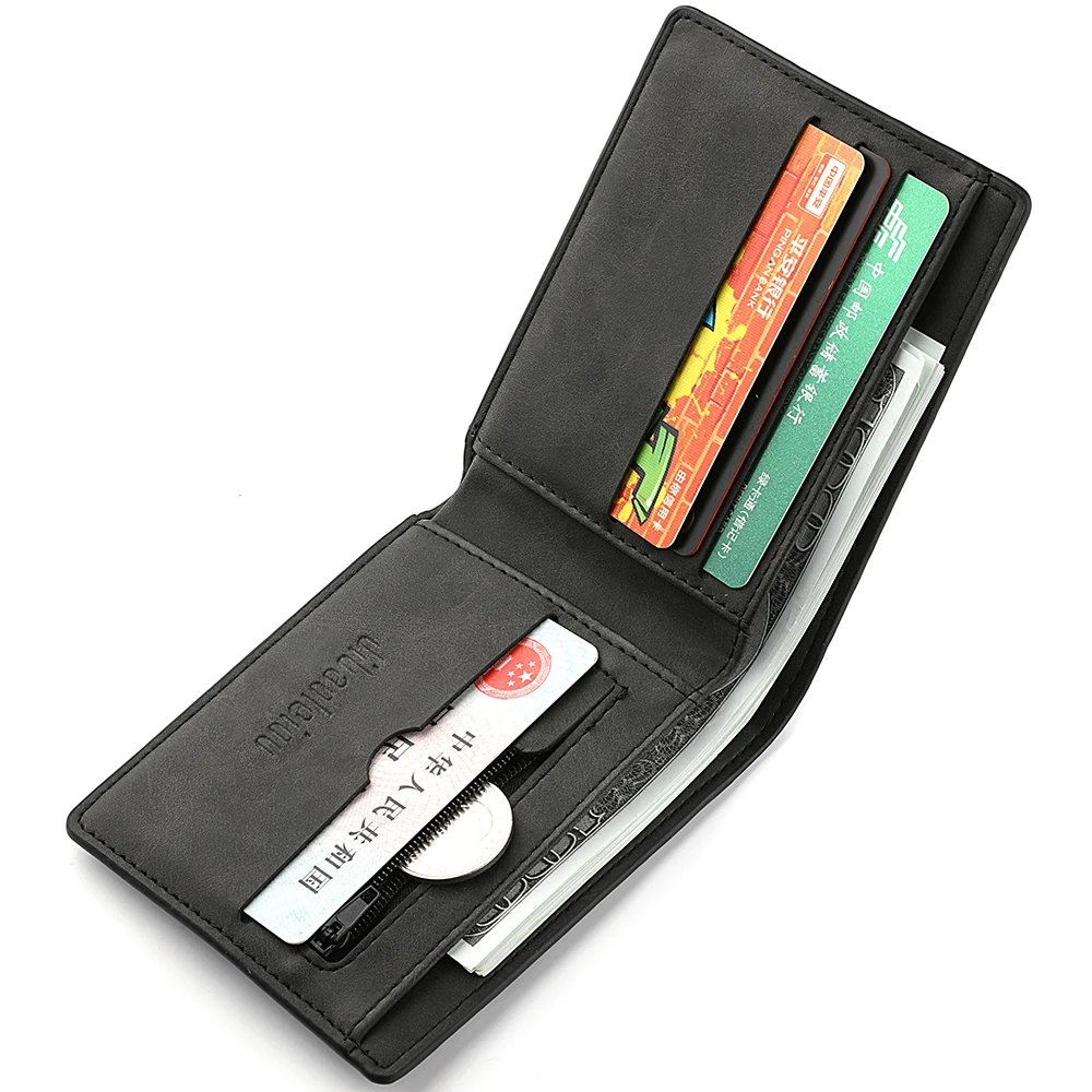 Men's Vintage PU Leather Double-Fold Wallet with Motorcycle Wing-Shaped Print Casual Short-Style Men's Wallet Men's Vintage PU Leather Double-Fold Wallet with Motorcycle Wing-Shaped Print Casual Short-Style Men's Wallet