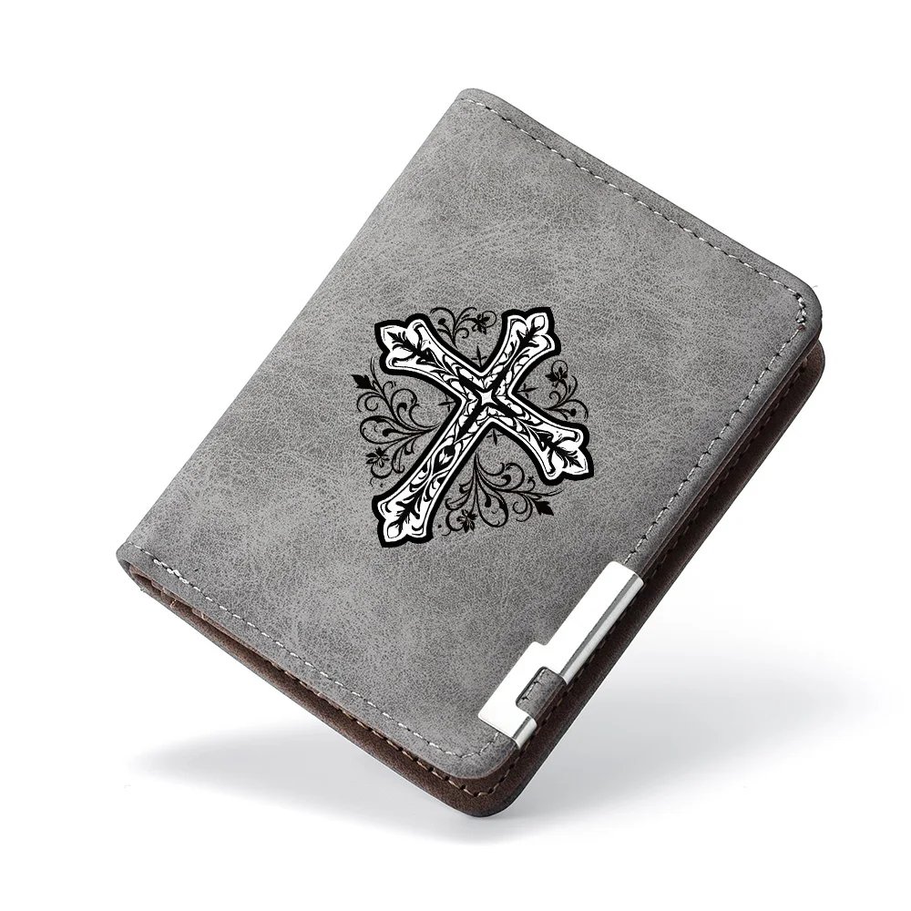 Casual Men's PU Leather Wallet Small Portable Card Holder Suitable for Students Use Casual Men's PU Leather Wallet Small Portable Card Holder Suitable for Students Use