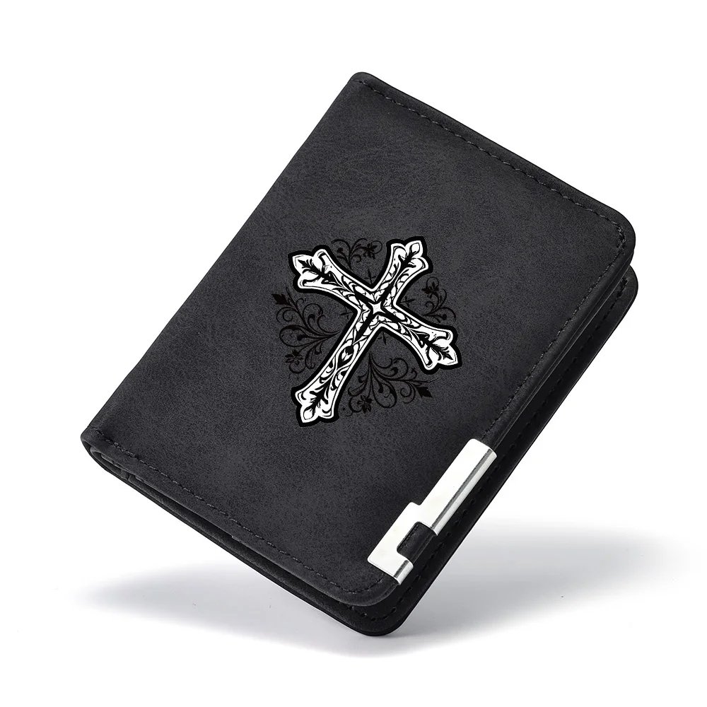 Casual Men's PU Leather Wallet Small Portable Card Holder Suitable for Students Use Casual Men's PU Leather Wallet Small Portable Card Holder Suitable for Students Use