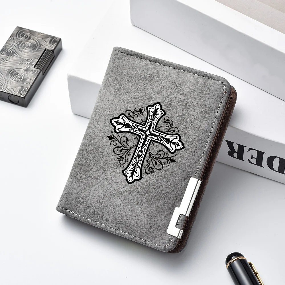 Casual Men's PU Leather Wallet Small Portable Card Holder Suitable for Students Use Casual Men's PU Leather Wallet Small Portable Card Holder Suitable for Students Use