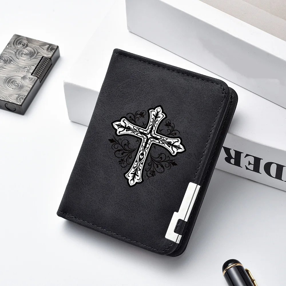 Casual Men's PU Leather Wallet Small Portable Card Holder Suitable for Students Use Casual Men's PU Leather Wallet Small Portable Card Holder Suitable for Students Use