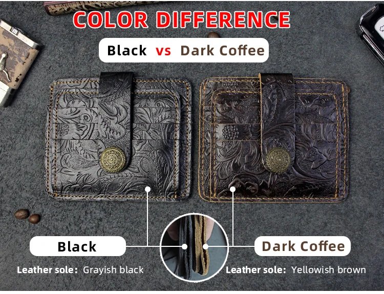 100% Genuine Leather Card Wallet For Men Women Handmade Cowhide Credit / ID Card Holder With Change Purse Cards Cover 100% Genuine Leather Card Wallet For Men Women Handmade Cowhide Credit / ID Card Holder With Change Purse Cards Cover