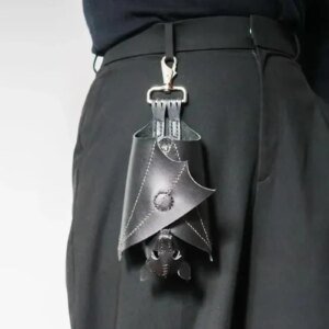 Bat-style key bag, foldable wings, Halloween gift, bat-style coin wallet