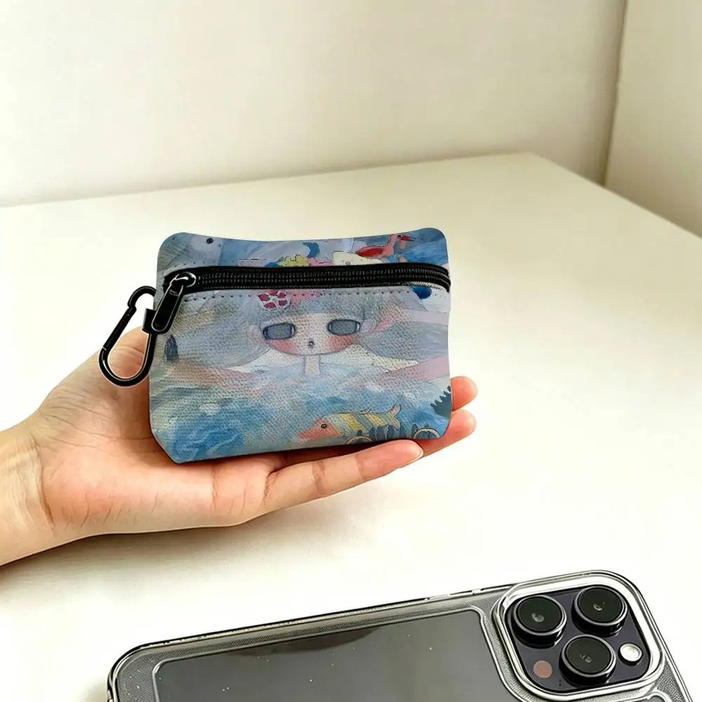 A-A-Three-Without-Roots Mysterious-Melancholic Waterproof Oxford Cloth Zipper Wallet Portable Hanging Small Coin Purse A-A-Three-Without-Roots Mysterious-Melancholic Waterproof Oxford Cloth Zipper Wallet Portable Hanging Small Coin Purse