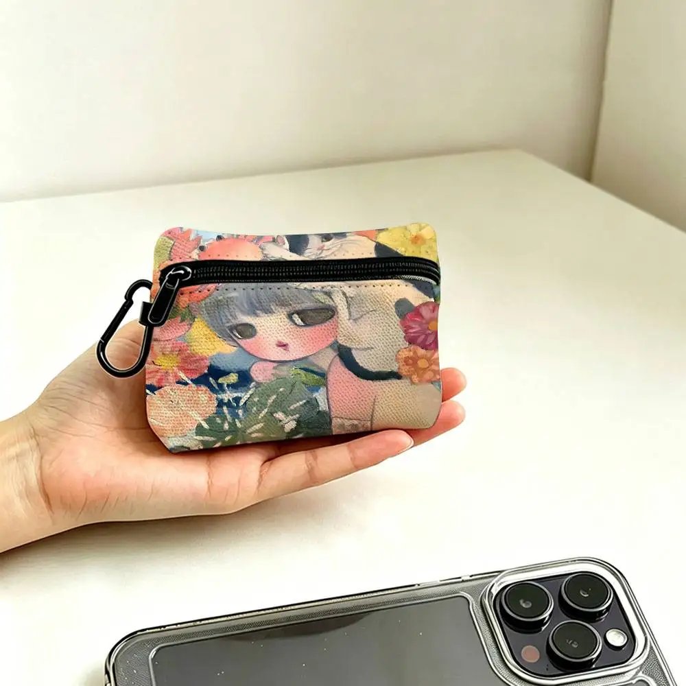 A-A-Three-Without-Roots Mysterious-Melancholic Waterproof Oxford Cloth Zipper Wallet Portable Hanging Small Coin Purse A-A-Three-Without-Roots Mysterious-Melancholic Waterproof Oxford Cloth Zipper Wallet Portable Hanging Small Coin Purse