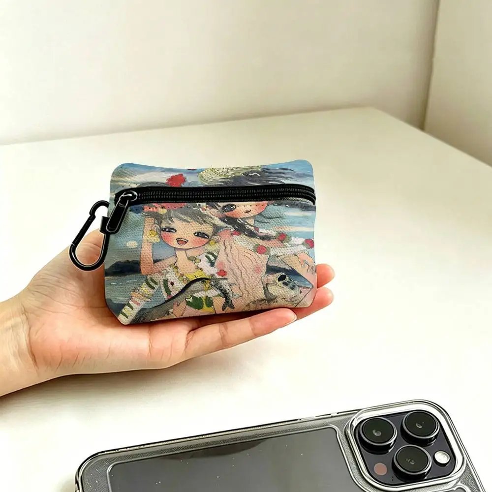 A-A-Three-Without-Roots Mysterious-Melancholic Waterproof Oxford Cloth Zipper Wallet Portable Hanging Small Coin Purse A-A-Three-Without-Roots Mysterious-Melancholic Waterproof Oxford Cloth Zipper Wallet Portable Hanging Small Coin Purse
