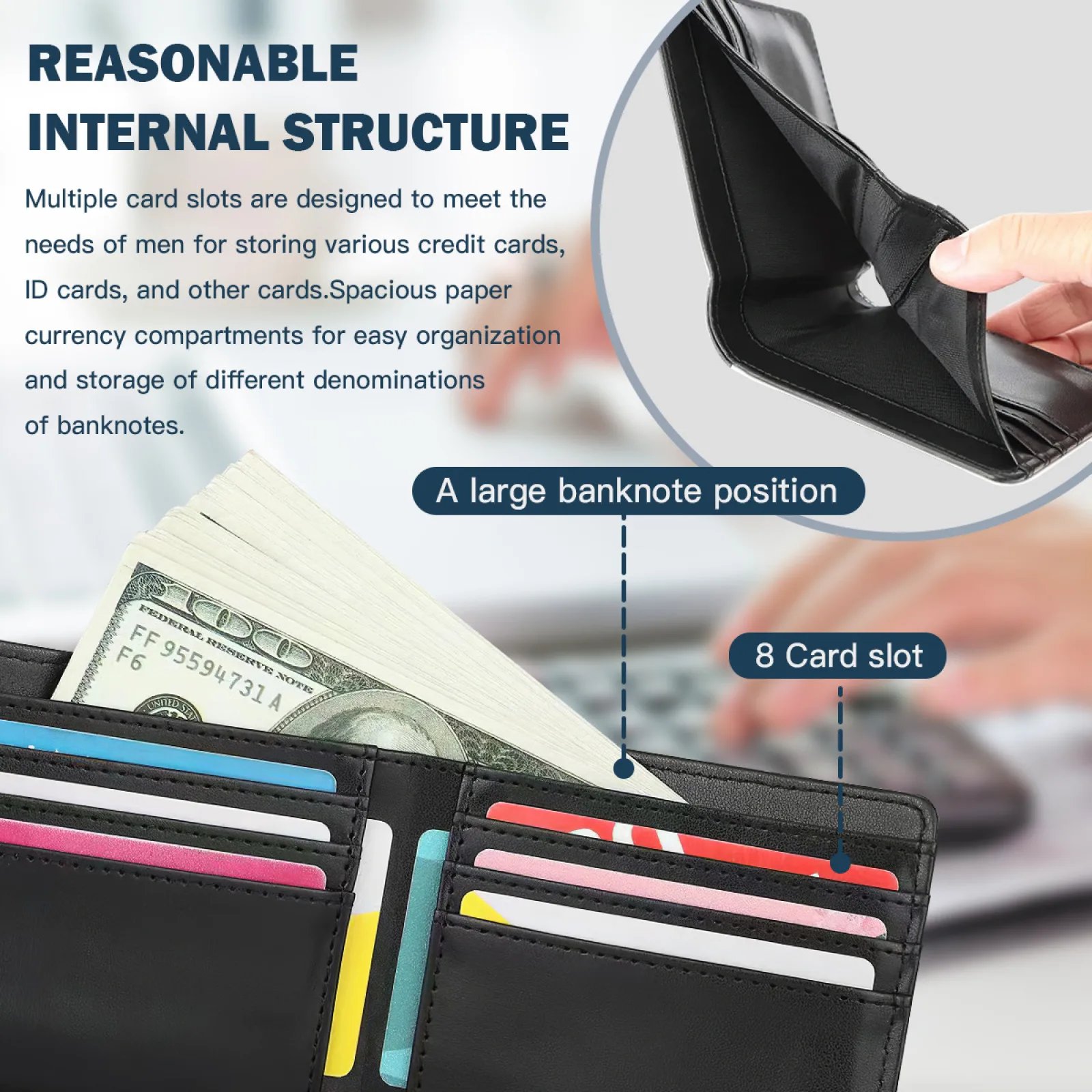 Black Magic Celestial Sun Moon Stars Soft Men Wallets New Purse Credit Card Holders For Male Purses Men Wallet Vintage Retro