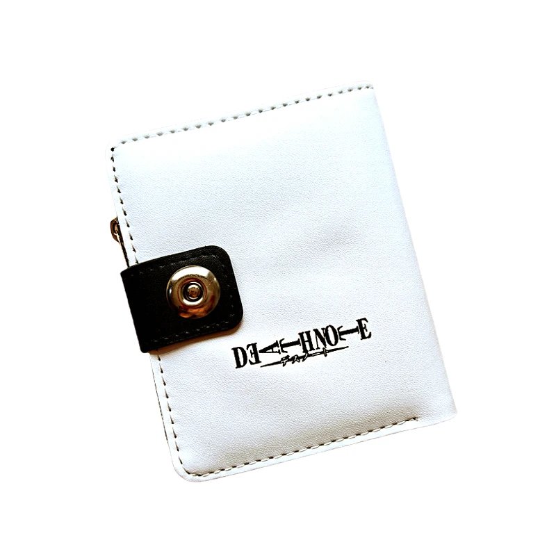Death Note Anime Black PU Leather Short Wallet Card and Coin Purse for Boys Girls Gift Death Note Anime Black PU Leather Short Wallet Card and Coin Purse for Boys Girls Gift